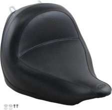 Mustang Wide Vintage Touring Solo Seat Blk Saddle Honda VT1300CX Fury 2010-2020