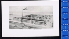 Norman Paper Mills, Holyoke, Massachusetts - American Industry - 1894 Print