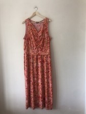Ruth Langsford Floral Swirl Pattern Maxi Sleeveless Dress - Size UK 2XL