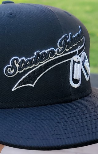 NWT Vintage Staten Island NYC NY Dog Tags New Era 59Fifty Fitted Hat Size 8 RARE - Picture 4 of 23