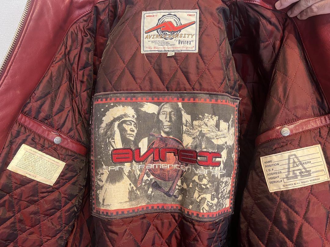 Genuine Leather Avirex Jacket Stadium 2Xl Red | eBay Genuine Leather Avirex Jacket Stadium 2Xl Red | eBay