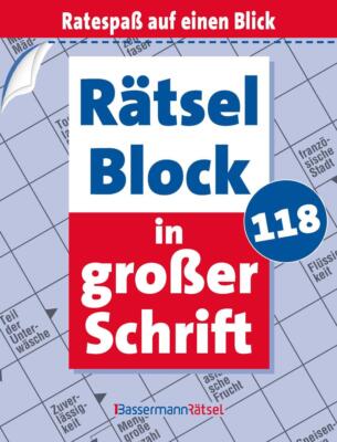Rätselblock in großer Schrift 118 Eberhard Krüger