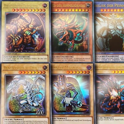 Yugioh Mega Set! Weißer Drache, Götterkarten, Magier Neu deutsch Sammlung Karten