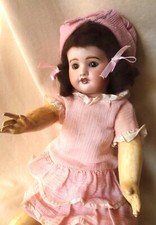 SFBJ-PARIS  Moule 60 JUMEAU -PARLANTE -Tête BISCUIT  CORPS ORIGINE POUPEE ANCIEN