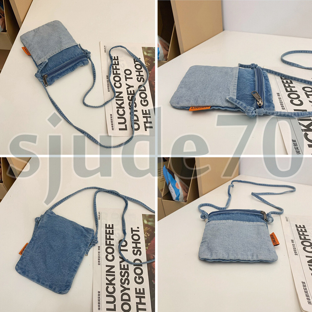 HUGS IDEA Denim Animal Print Crossbody Bag - Small Messenger Purse For Women - View #4