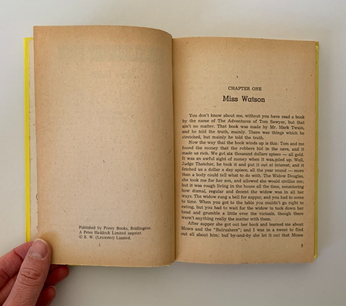 HUCKLEBERRY FINN Mark Twain Hardcover Vintage Book 1982 Priory Classics - Picture 9 of 14