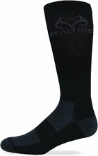 Realtree Outfitters Men's Ultra-Dri Boot Socks 1-Pair Large, Black