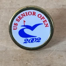 2002 U.S. Senior Open Championship Brass Golf Ball Marker Caves Valley MD Pooley