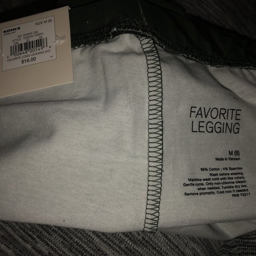 So" Original Brand Girl's Sz 8 Black Zebra Green Leggings Cotton Spandex!! - Picture 7 of 7