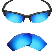 hdhut POLARIZED Replacement Lenses for-Oakley Flak Jacket Sunglasses Ice Blue