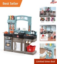 Lightweight Kids Kitchen Playset: Interactive Fun with Lights, Ages 2 and Up