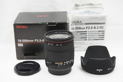 Sigma Sigma 18 0mm F3 5 6 3 Dc Nikon For Nikon F Mount With Original Box Ebay