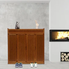 Shoe Cabinet Hidden Shoe Entryway Organizer Hall Cabinet Solid 7 Tires