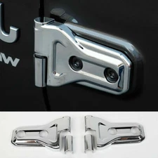 For Jeep Wrangler JL/JT 2018-2023 Chrome Silver Outer Car Door Hinge Cover Trim