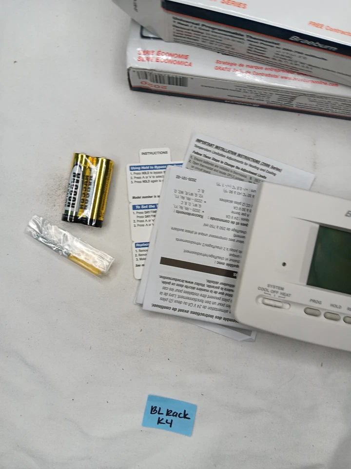 BRAEBURN 2020 Universal Programmable Thermostat, 1 Stages, 18 to 30VAC, Wall, - Image 3 of 4