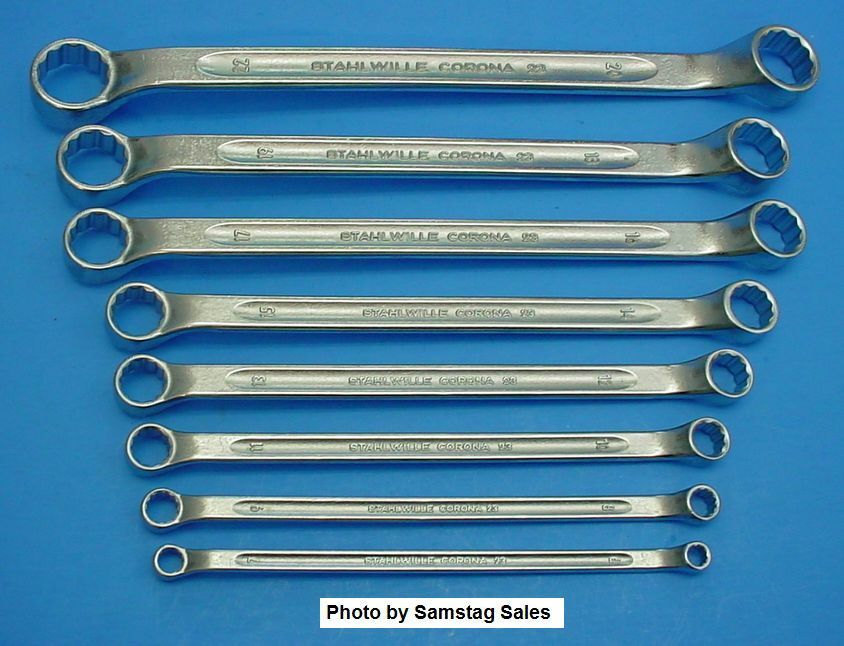 STAHLWILLE Germany 23/8 Metric Double Box End Offset Wrench STAHLWILLE Germany 23/8 Metric Double Box End Offset Wrench