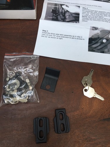 Rampage Hood Catch Kit 76336 Lighly Used, Missing a Rubber-gasketed- See pics - Picture 4 of 12
