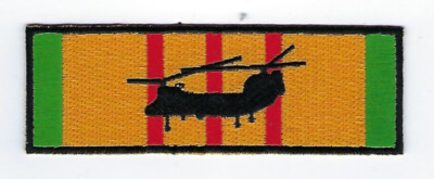 CH-46 SEA KNIGHT VIETNAM SERVICE MEDAL RIBBON HAT PATCH US NAVY PIN UP CREW WOW