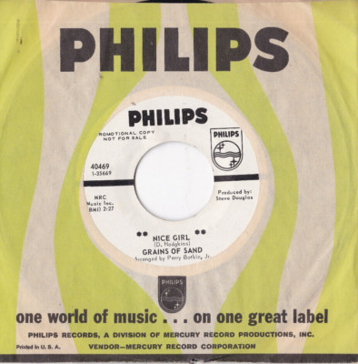 Grains Of Sand -Nice Girl / Drop Down Sometime- 7'' 45 Promo, US-Press.  1967