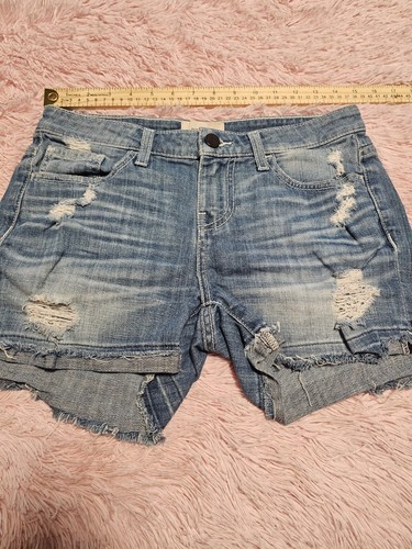 BKE Buckle Stella Denim Shorts Womens Size 26 Blue - Picture 2 of 7