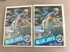 1985 Topps Baseball Card #463  Dave Collins Toronto Blue Jays NmMt Free Shipping