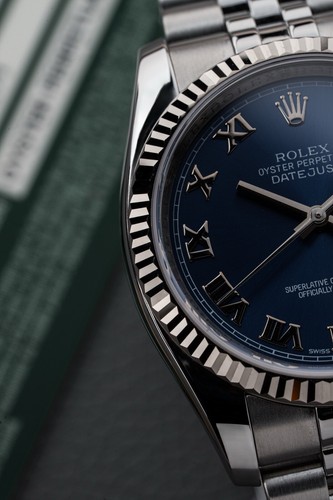 Rolex Datejust 36mm Box & Papers Blue Roman Steel & White Gold Ref. 116234 - Picture 19 of 20