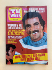 Vintage television - "Australian TV Week" Jul 1983 Tom Selleck Duran Duran pinup