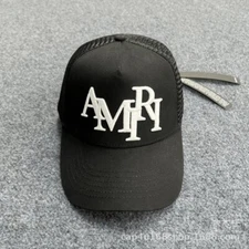 Womens Mens AM Baseball Cap Unisex Adjustable Embroidered Trucker Hat