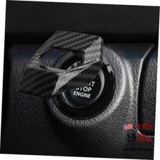 Car Engine Start/Stop Button Cover, Push Start Button Cover, Zinc Carbon Fiber