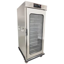 220V 11-Layer Food Warmer Cabinet with 86-185℉ Heated Holding Humidity Control