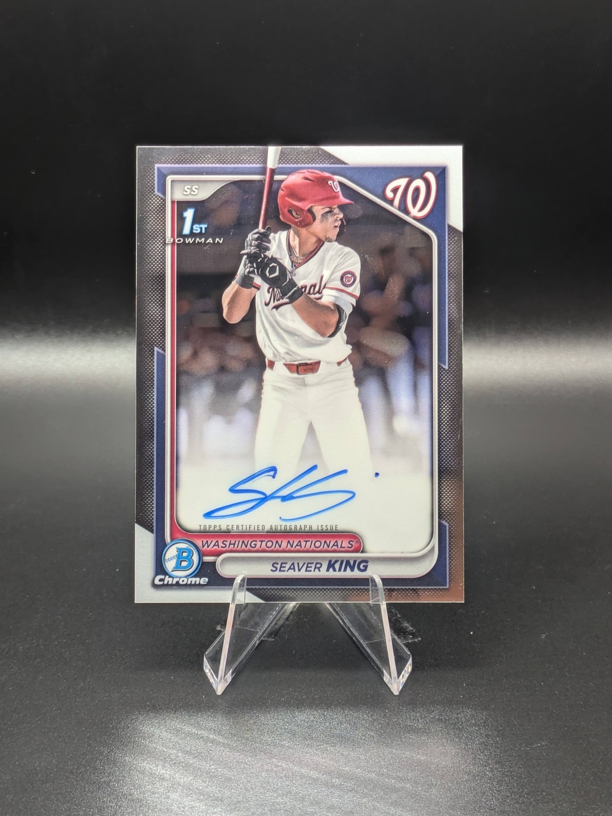 2024 Bowman Draft #BDC-62 Seaver King Chrome Blue Refractor #/150