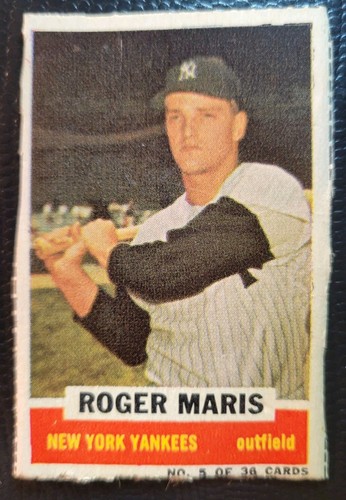 Roger Maris [Hand Cut] #5 1961 Bazooka card