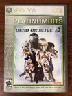 Dead or Alive 4 Xbox 360 Platinum Hits Complete CIB Tested Working