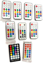 Lot of 9 RGB/RGBW LED Light Strip Remotes IR/RF Wireless Multi‑Color Replacement