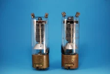Pair Telefunken RL12P35 Transmitting Pentode Air Cooled Power Output Tubes