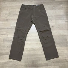 Kuhl Radikl Klassik Pants Men's 34x32 Burnt Olive Pocket Stretch Utility