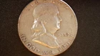 1950 D Franklin Half Dollar 90% SILVER  Free Shipping+ Tracking  001