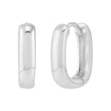 New Silpada 'Plain Sight' Sterling Silver Hoop Earrings