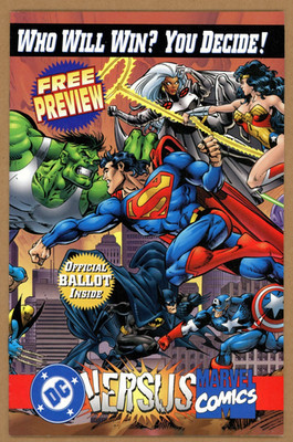 DC Versus Marvel Comics Consumer Preview ONLY 1995 Promo Batman Spider-Man vs