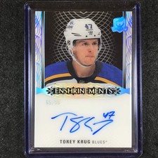 2022-23 The Cup Hockey TOREY KRUG Enshrinements Autograph 65/99