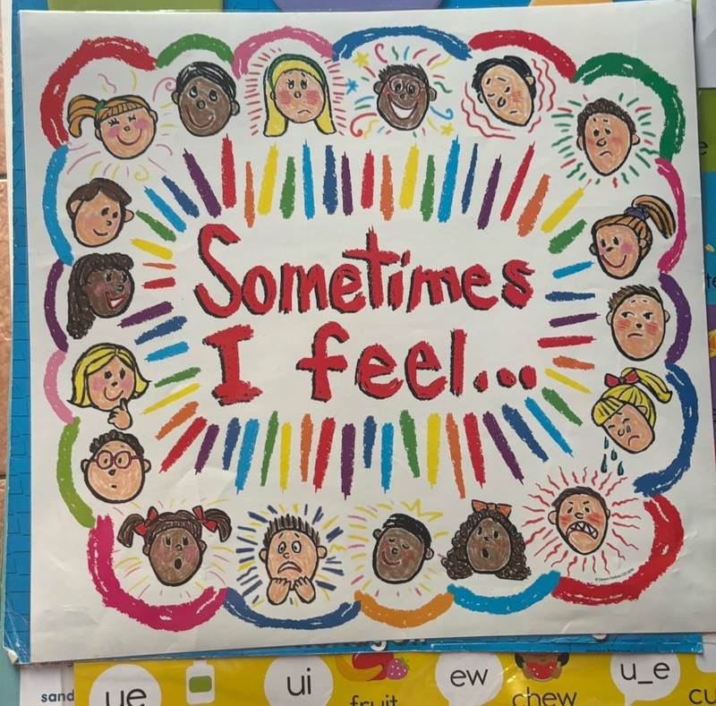 Vintage Sometimes I Feel... Emotions Pocket Chart, Contemporary Classroom Aid