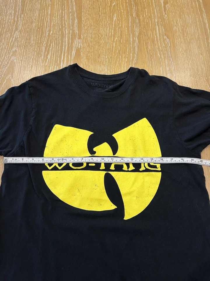 Camiseta negra de manga corta Wu Tang Clan para hombre talla grande Foto 4 de 4