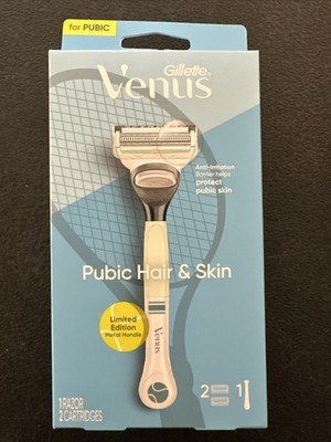 Gillette Venus for Pubic Hair & Skin Limited Edition Razor w/ 2 Cartridges [NEW]