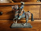 Mounted Knight with jousting lance Professionally Painted Lead Statue - READ
