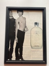 Vintage Werbung, Calvin Klein CK One,  Blatt im Rahmen 33x24cm,
