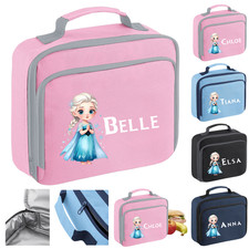 Personalised Elsa Lunch Bag | Disney Frozen Custom Kids Insulated Lunch Box Gift