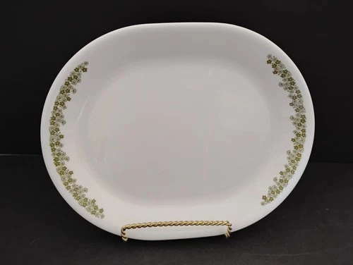 Vintage Corelle Spring Blossom Crazy Daisy Serving Plate Platter Dish 12"x10"