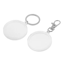 1 Resin Keyring Keyring 40mm Coin Holder