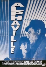 ALPHAVILLE - GODARD / KARINA - RARE REISSUE FRENCH MOVIE POSTER