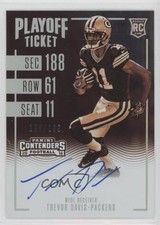 2016 Contenders Rookie RPS Playoff Ticket Sepia /199 Trevor Davis #338 Auto uk2